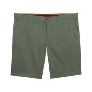 Military Katoenen Chino Shorts Brooks Brothers , Green , Heren