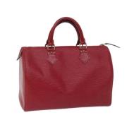 Pre-owned Leather louis-vuitton-bags Louis Vuitton Vintage , Red , Dam...