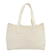 Pre-owned Canvas totes Celine Vintage , White , Dames