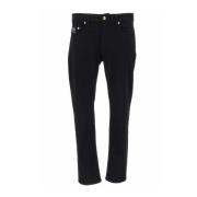Zwarte Broek 5 Zakbroek Versace Jeans Couture , Black , Heren