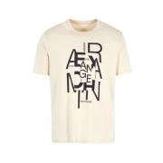 Basis T-shirt Casual Stijl Armani Exchange , Gray , Heren