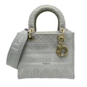 Pre-owned Canvas dior-bags Dior Vintage , Gray , Dames