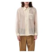 Harmony Borduurwerk Shirt Séfr , Beige , Heren