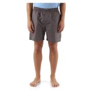 Katoenen Pure Shorts Elastische Taille Calvin Klein , Gray , Heren