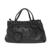 Pre-owned Leather shoulder-bags Gucci Vintage , Black , Dames