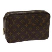 Pre-owned Canvas clutches Louis Vuitton Vintage , Brown , Dames