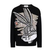 Sweater met cartoonafbeelding Iceberg , Black , Heren