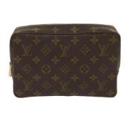 Pre-owned Canvas clutches Louis Vuitton Vintage , Brown , Dames