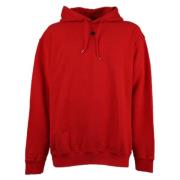 Rode Hoodie Sweatshirt Alle Temperaturen Dsquared2 , Red , Heren