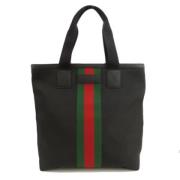 Pre-owned Canvas totes Gucci Vintage , Black , Dames