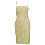 Pre-owned Lace dresses Valentino Vintage , Beige , Dames