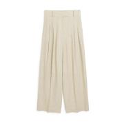 Wide Trousers By Herenne Birger , Beige , Dames