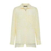 Zijden polkadot blouse wit Seventy , Multicolor , Dames