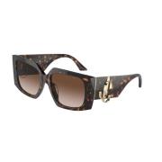 Carey Bruin Degrade Zonnebril Jimmy Choo , Brown , Dames