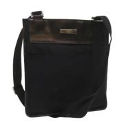 Pre-owned Canvas shoulder-bags Gucci Vintage , Black , Dames