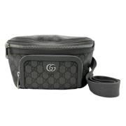 Pre-owned Canvas clutches Gucci Vintage , Gray , Dames