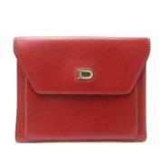 Pre-owned Leather wallets Delvaux Pre-owned , Red , Dames