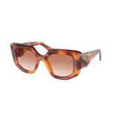 Bruin Gradient Zonnebril Prada , Brown , Unisex