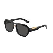 Zwarte zonnebril met donkergrijze lenzen Dolce & Gabbana , Black , Uni...