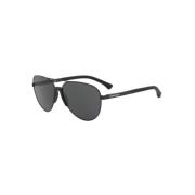 Zwarte Zonnebril Stijlvol Model Emporio Armani , Black , Heren