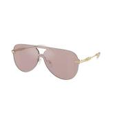 Rosa Roze Zonnebril met Zwarte Accenten Michael Kors , Pink , Unisex