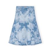 Denim Skirts Ganni , Blue , Dames