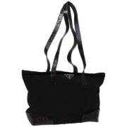 Pre-owned Nylon shoulder-bags Prada Vintage , Black , Dames