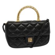 Pre-owned Leather handbags Givenchy Pre-owned , Black , Dames