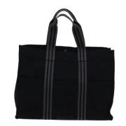 Pre-owned Canvas handbags Hermès Vintage , Black , Dames