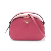 Pre-owned Leather shoulder-bags Prada Vintage , Pink , Dames