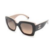 Ch6059 C53443 Sunglasses Chanel , Black , Dames