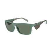 Groen Montuur Donkergroene Lenzen Zonnebril Emporio Armani , Green , U...