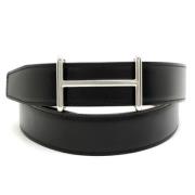 Pre-owned Leather belts Hermès Vintage , Black , Unisex