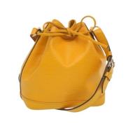 Pre-owned Leather shoulder-bags Louis Vuitton Vintage , Yellow , Dames