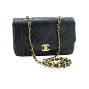 Pre-owned Leather chanel-bags Chanel Vintage , Black , Dames