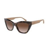 Bruin Verloop Zonnebril Emporio Armani , Brown , Dames