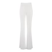 Wijde Hoge Taille Broek Nenette , White , Dames