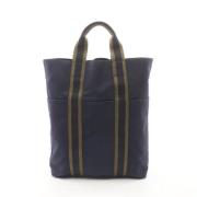 Pre-owned Canvas handbags Hermès Vintage , Blue , Dames
