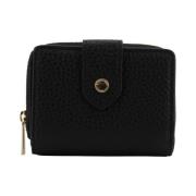 Zwarte Flap Portemonnee Pourchet Paris , Black , Dames