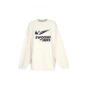 Sportswear Crewneck Sweatshirt Big Logo Nike , Beige , Dames