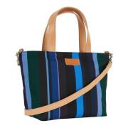 Gestreepte Polyester Shopper Tas Gallo , Multicolor , Dames