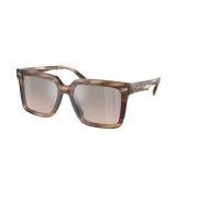 Bruin Zwart Zonnebril Model Abruzzo Michael Kors , Brown , Dames