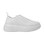 Witte Leren Slip-On Sneakers Armani Exchange , White , Dames