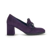 Paarse Fluwelen Loafers Gabor , Purple , Dames