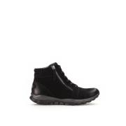 Zwarte Nubuck Hoge Sneakers Gabor , Black , Dames