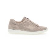 Iridescent Leather Sneakers Gabor , Gray , Dames
