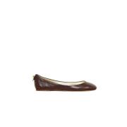 Brigitte Ballerine Calfskin Ines De La Fressange Paris , Red , Dames