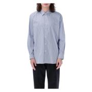 Gestreept Navy Blauw Shirt Comme des Garçons , Blue , Heren