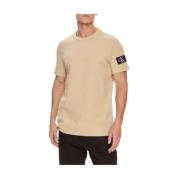 Stijlvol Shirt voor Mannen Calvin Klein , Beige , Heren