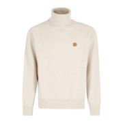 Boke Flower Turtleneck Sweater Kenzo , Beige , Heren